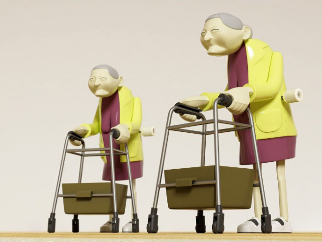 Racing grannies sales wind up toy